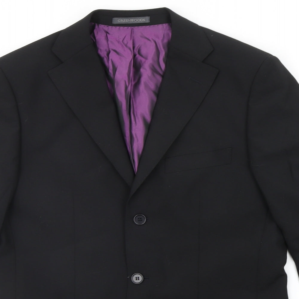 GREENWOODS Mens Blue   Jacket Suit Jacket Size S