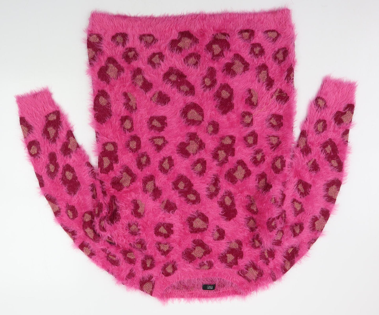 F&F Womens Pink Animal Print  Pullover Jumper Size 18