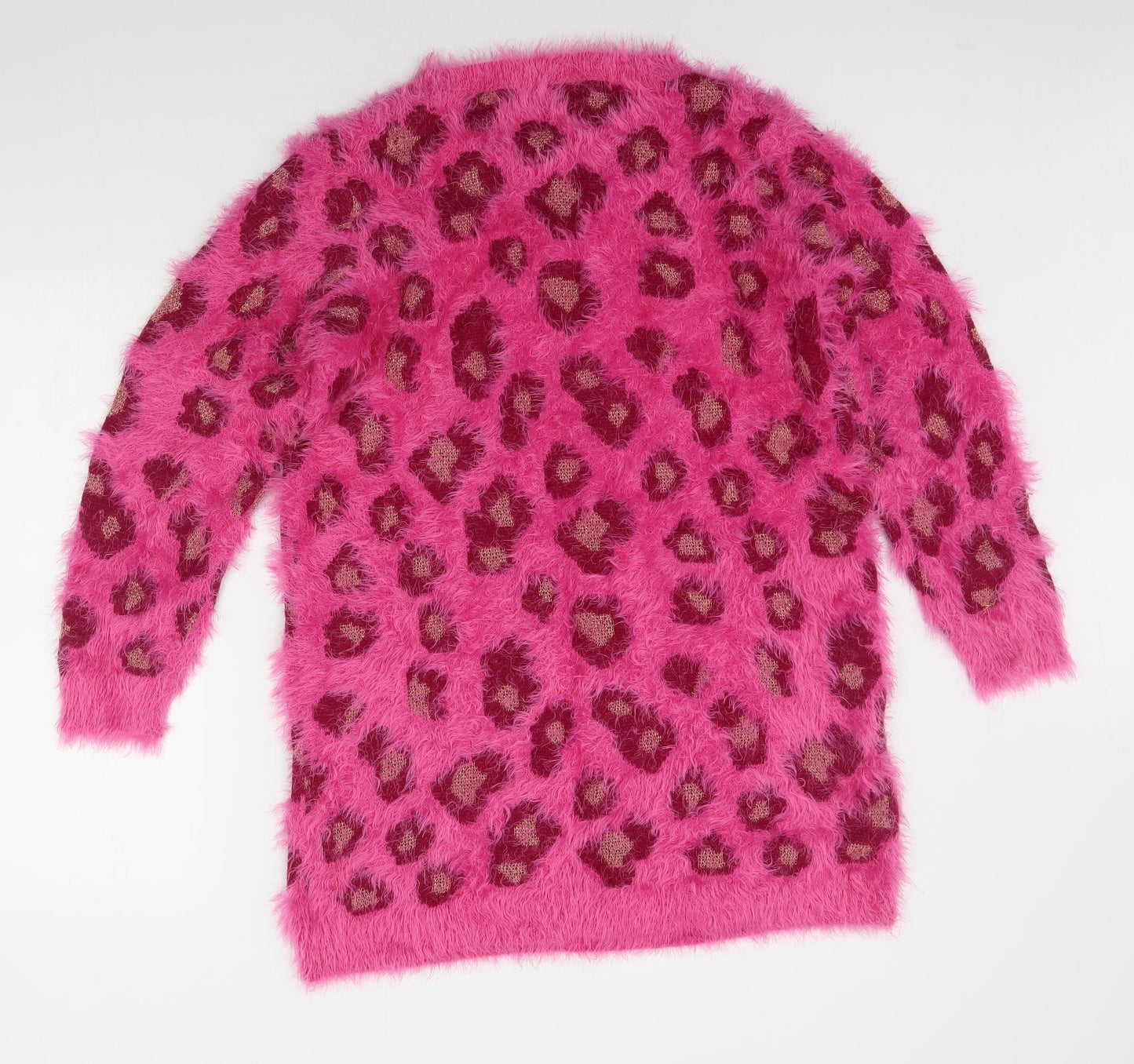 F&F Womens Pink Animal Print  Pullover Jumper Size 18