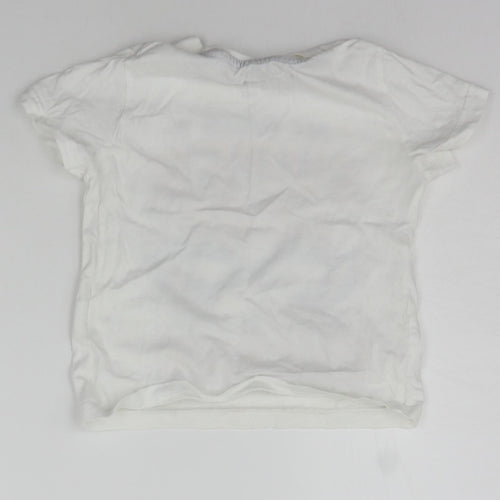 Primark Boys White   Basic T-Shirt Size 3-4 Years  - Super Hero