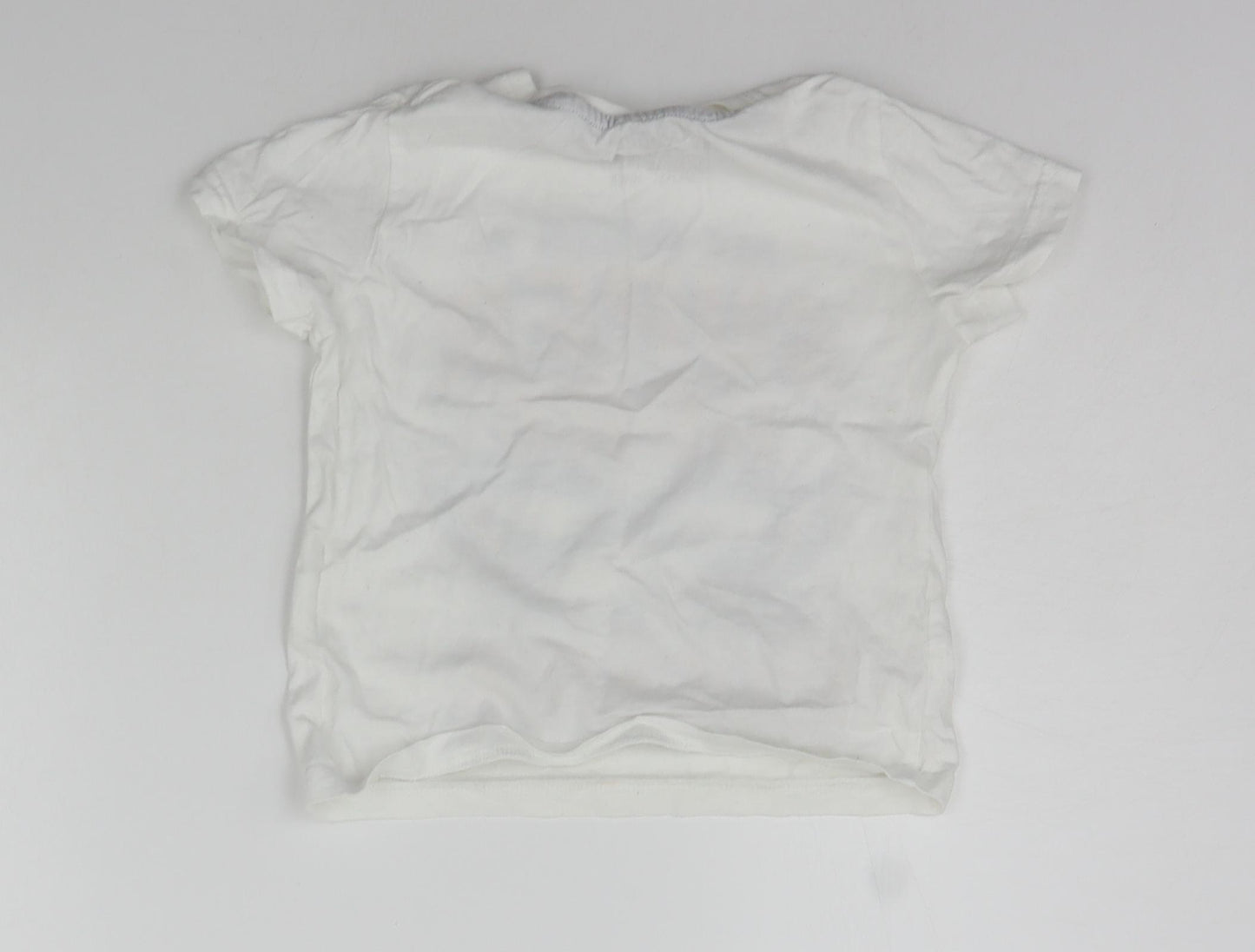 Primark Boys White   Basic T-Shirt Size 3-4 Years  - Super Hero