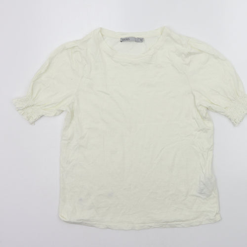 Oasis Womens Yellow   Basic T-Shirt Size S