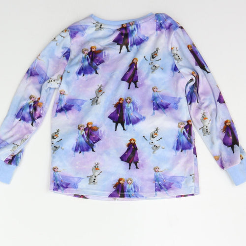 George Girls Blue Geometric  Top Pyjama Top Size 4-5 Years  - Frozen 2