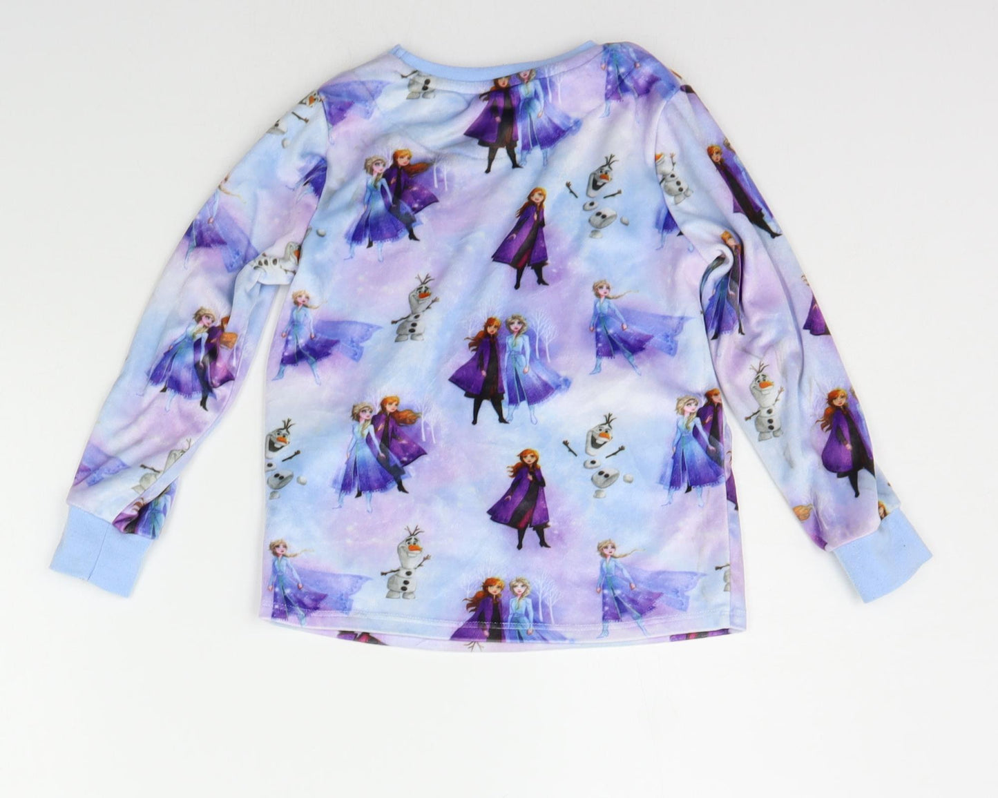 George Girls Blue Geometric  Top Pyjama Top Size 4-5 Years  - Frozen 2