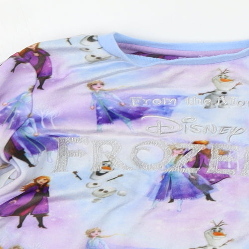 George Girls Blue Geometric  Top Pyjama Top Size 4-5 Years  - Frozen 2