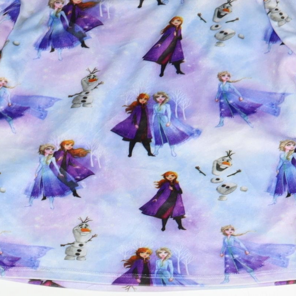 George Girls Blue Geometric  Top Pyjama Top Size 4-5 Years  - Frozen 2