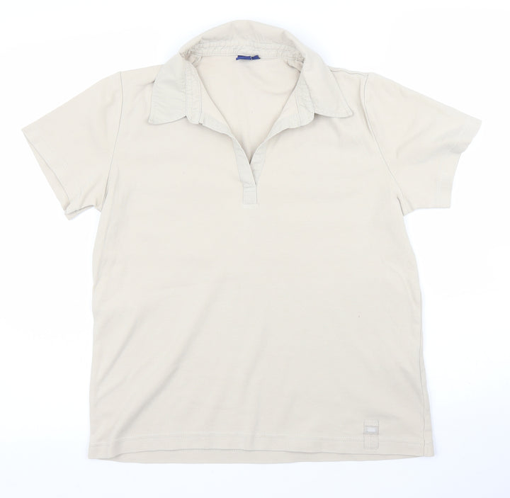 Cecil Womens Beige   Basic Polo Size L