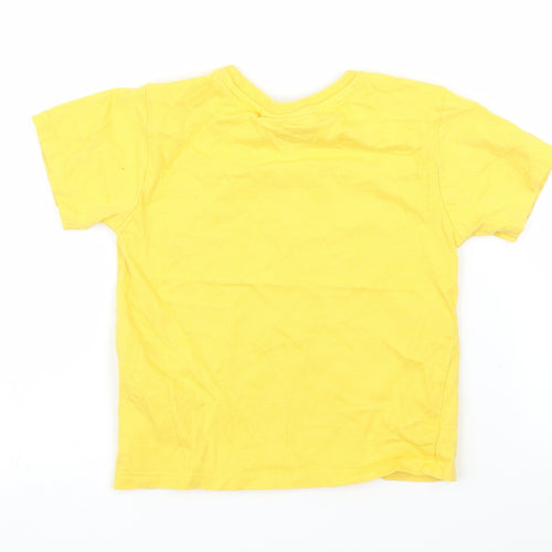 Batman Boys Yellow   Basic T-Shirt Size 3 Years