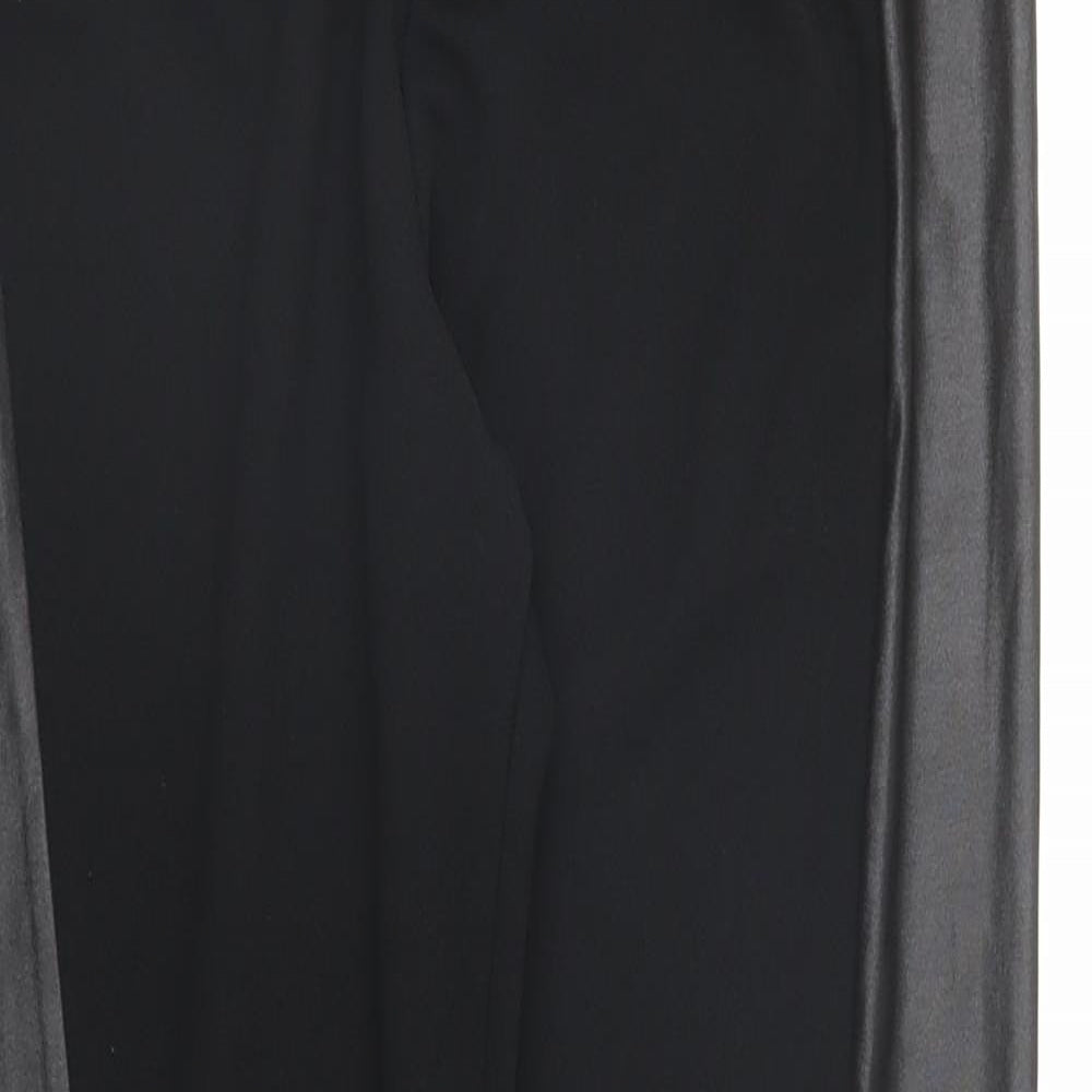 Boohoo Womens Black   Carrot Leggings Size 14 L26 in