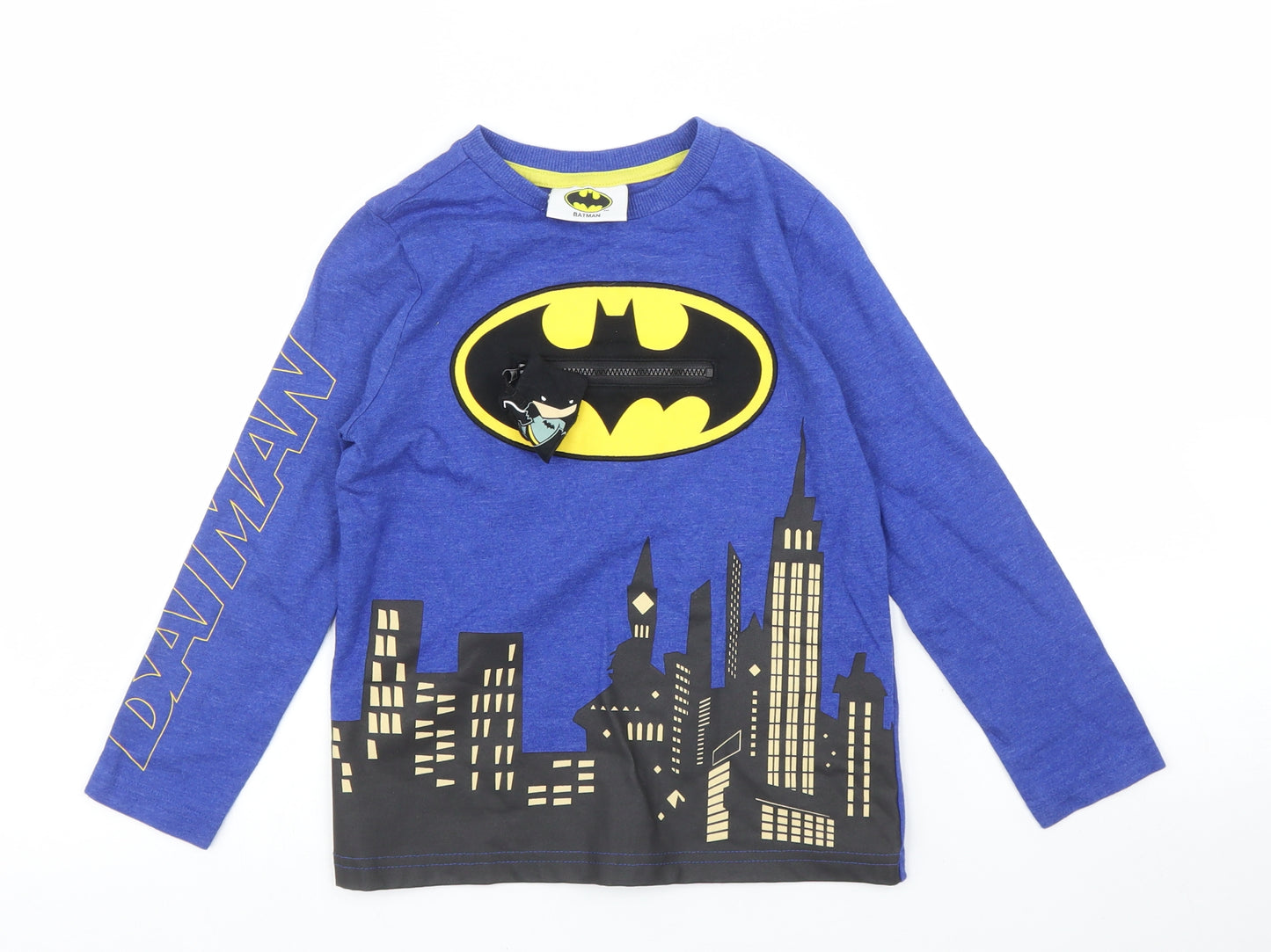 F&F Boys Blue   Basic T-Shirt Size 5 Years  - Batman