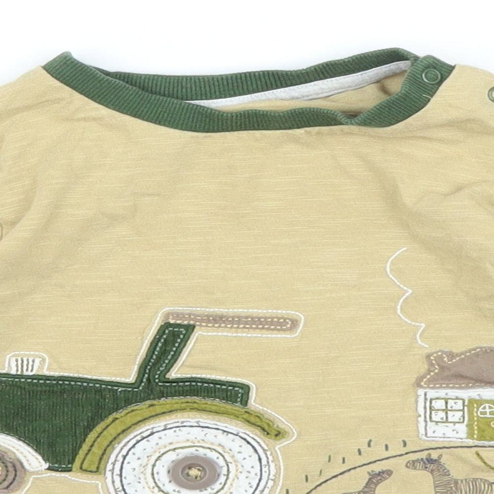 Nutmeg Boys Beige   Basic T-Shirt Size 18-24 Months