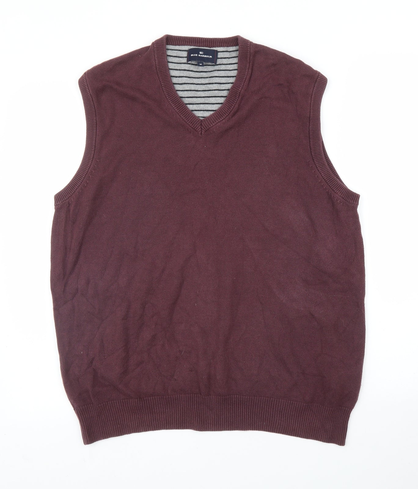 M&S Mens Purple   Vest Jumper Size M