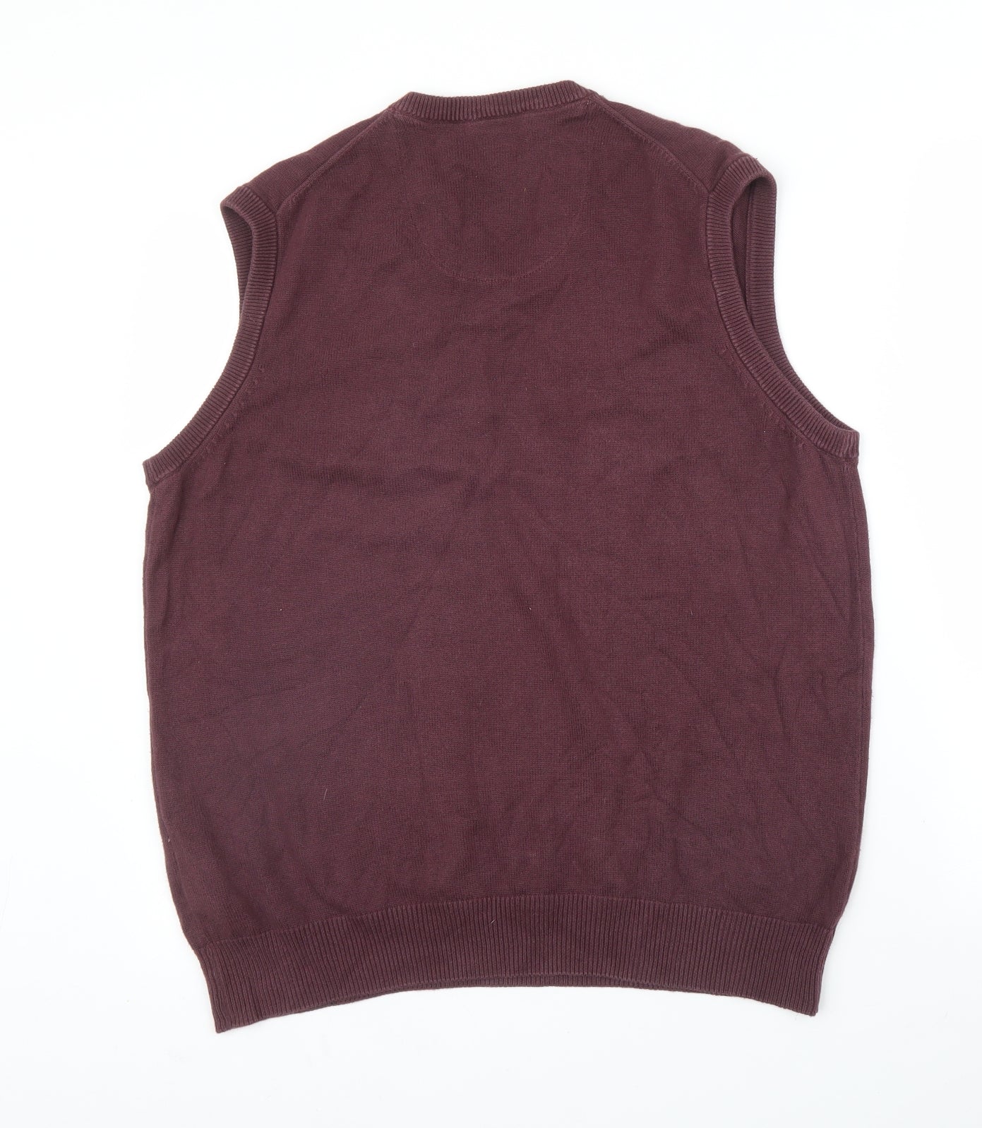 M&S Mens Purple   Vest Jumper Size M