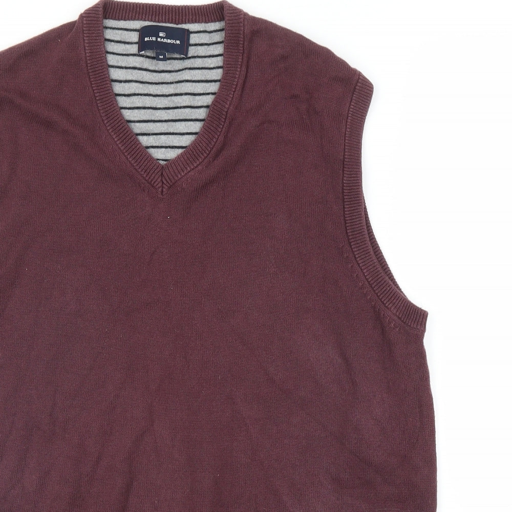 M&S Mens Purple   Vest Jumper Size M