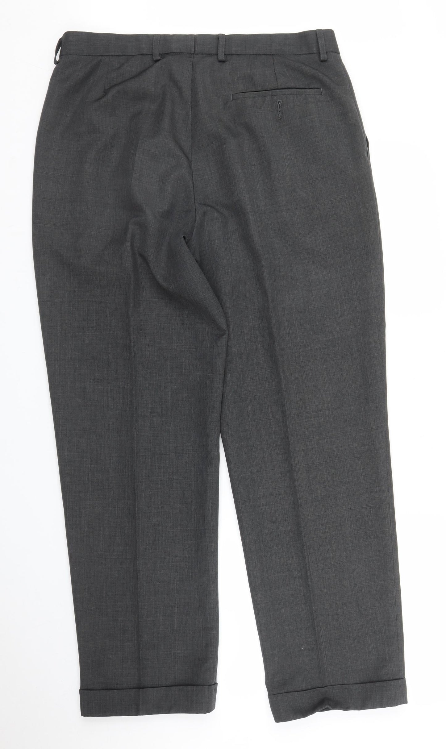 M&S Mens Grey   Trousers  Size 34 in L31 in
