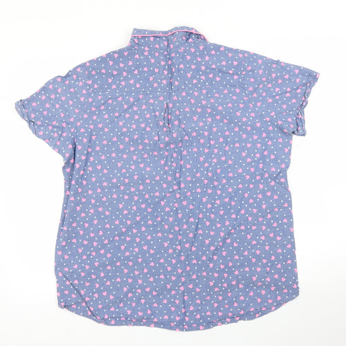 Matalan Womens Blue   Basic Blouse Size L  - PJ top