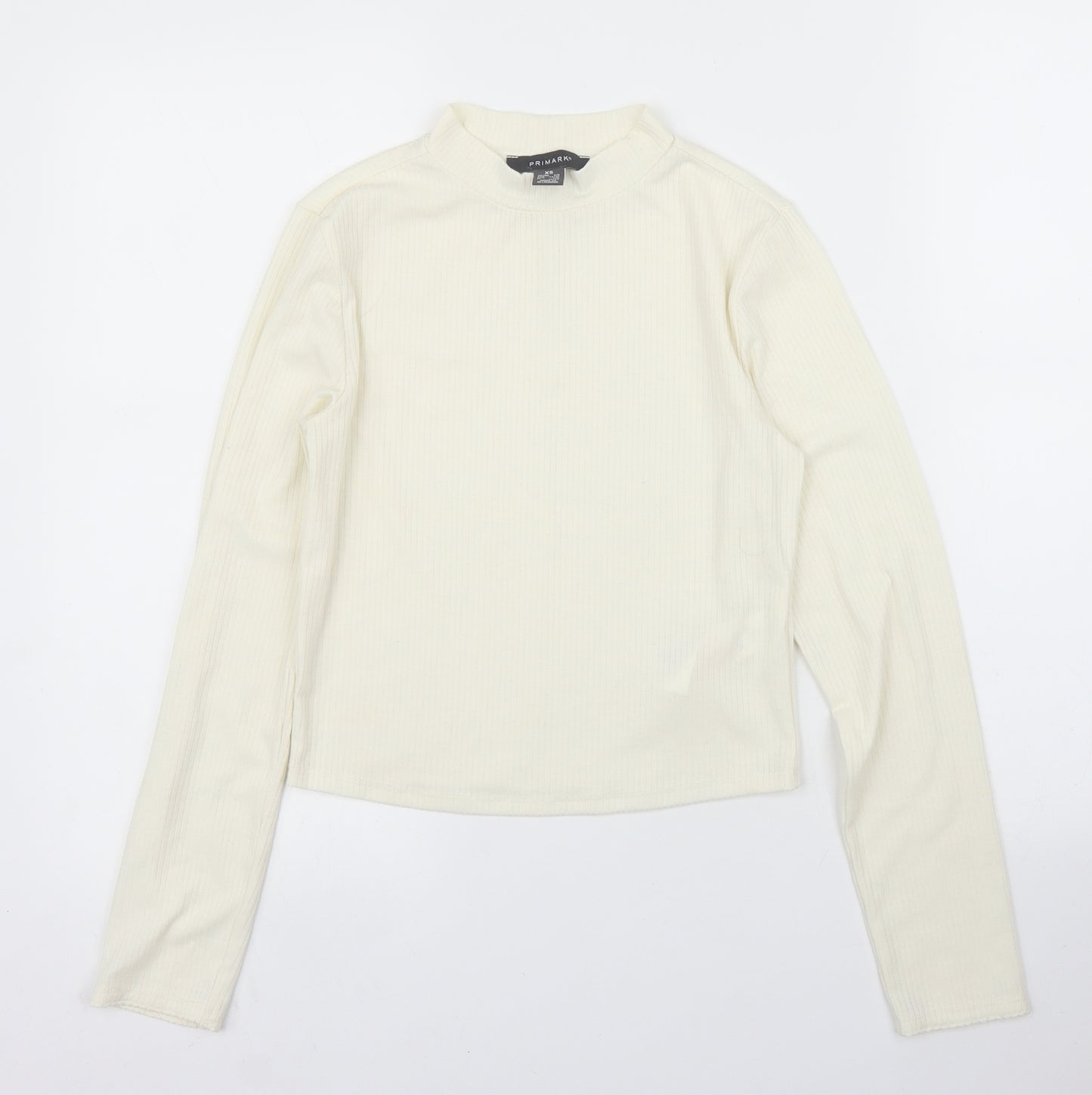 Primark Womens Ivory   Basic T-Shirt Size XS