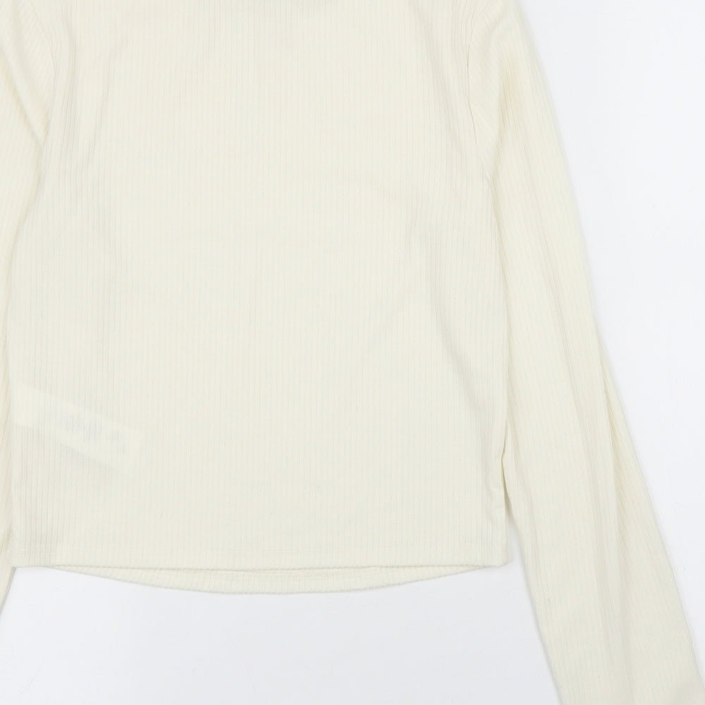 Primark Womens Ivory   Basic T-Shirt Size XS