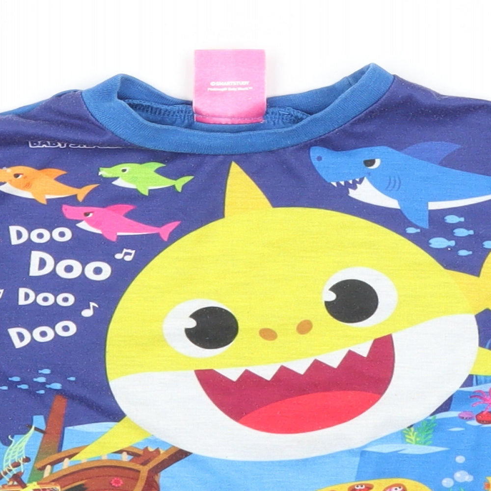 Pinkfong Boys Blue   Basic T-Shirt Size 18-24 Months