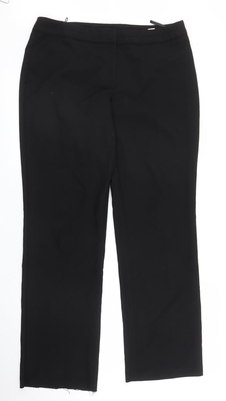 F&F Womens Black Trousers Size 14 L31 in