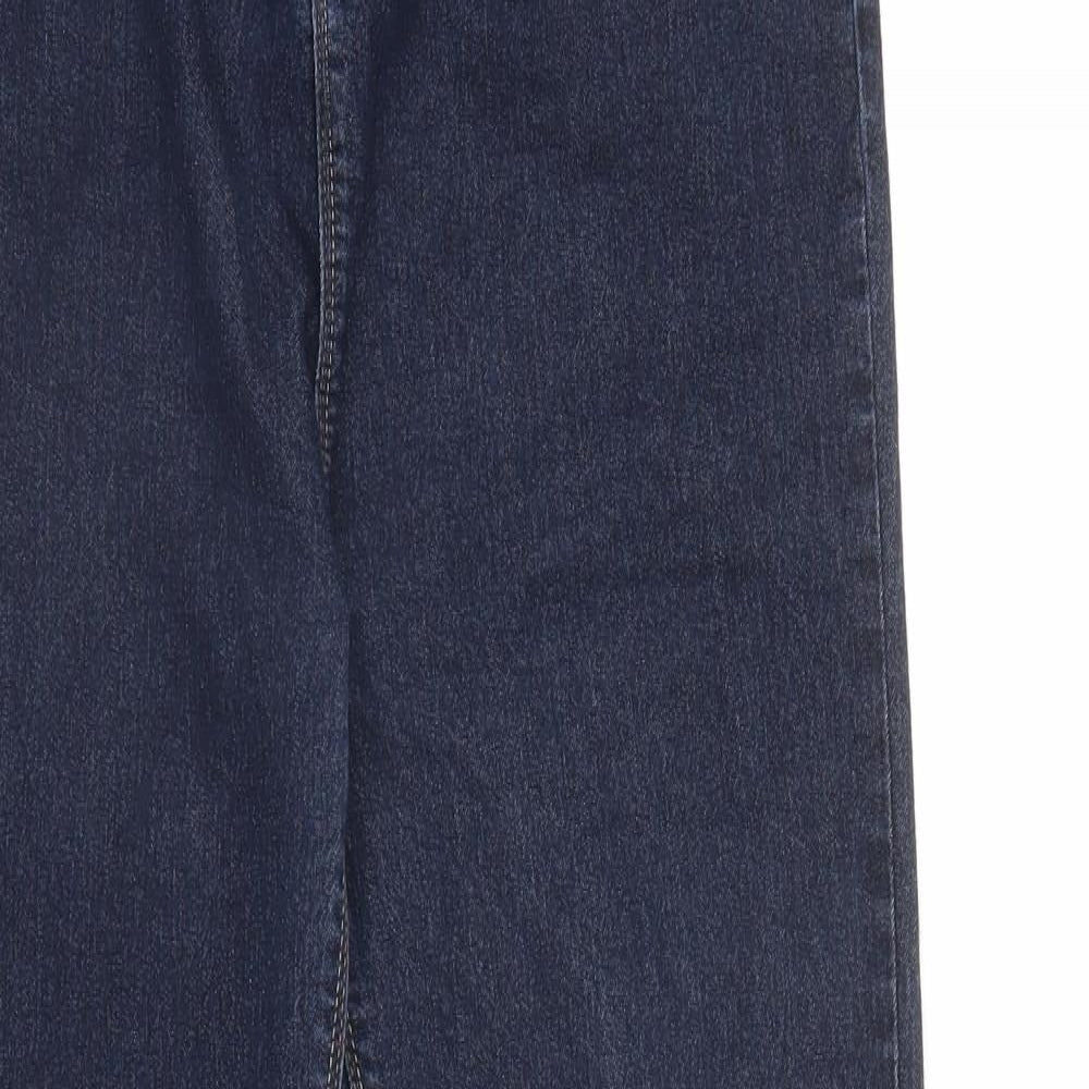 Peacocks Womens Blue  Denim Bootcut Jeans Size 16 L31 in