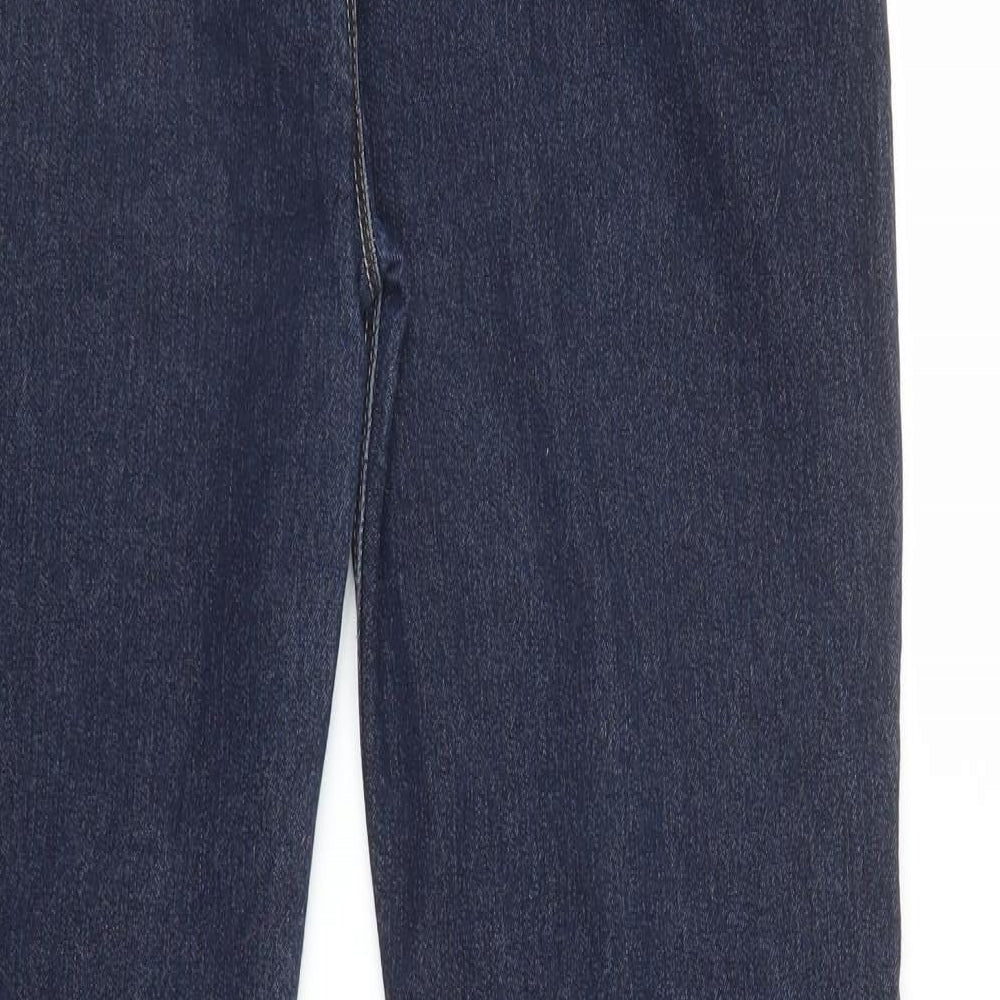 Peacocks Womens Blue  Denim Bootcut Jeans Size 16 L31 in