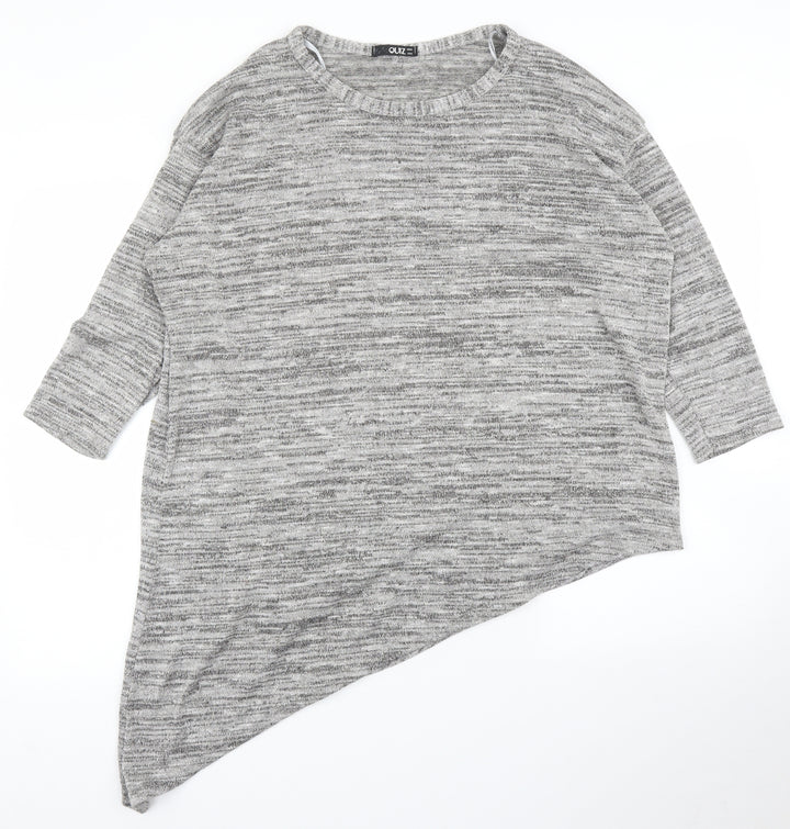 Quiz Womens Grey   Pullover Jumper Size 16