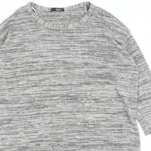 Quiz Womens Grey   Pullover Jumper Size 16