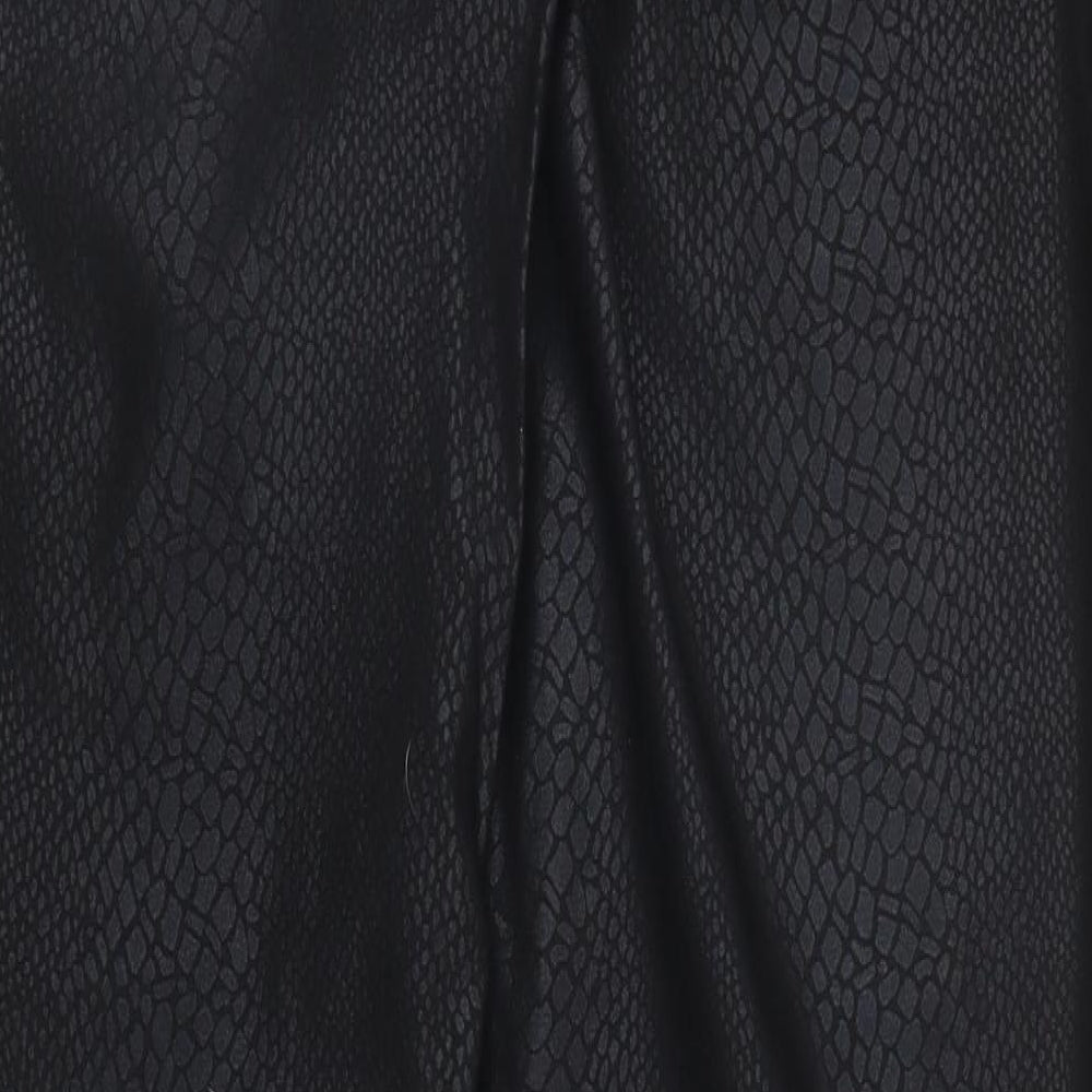 Dorothy Perkins Womens Black Animal Print  Skinny Jeans Size 18 L29 in - Snake print
