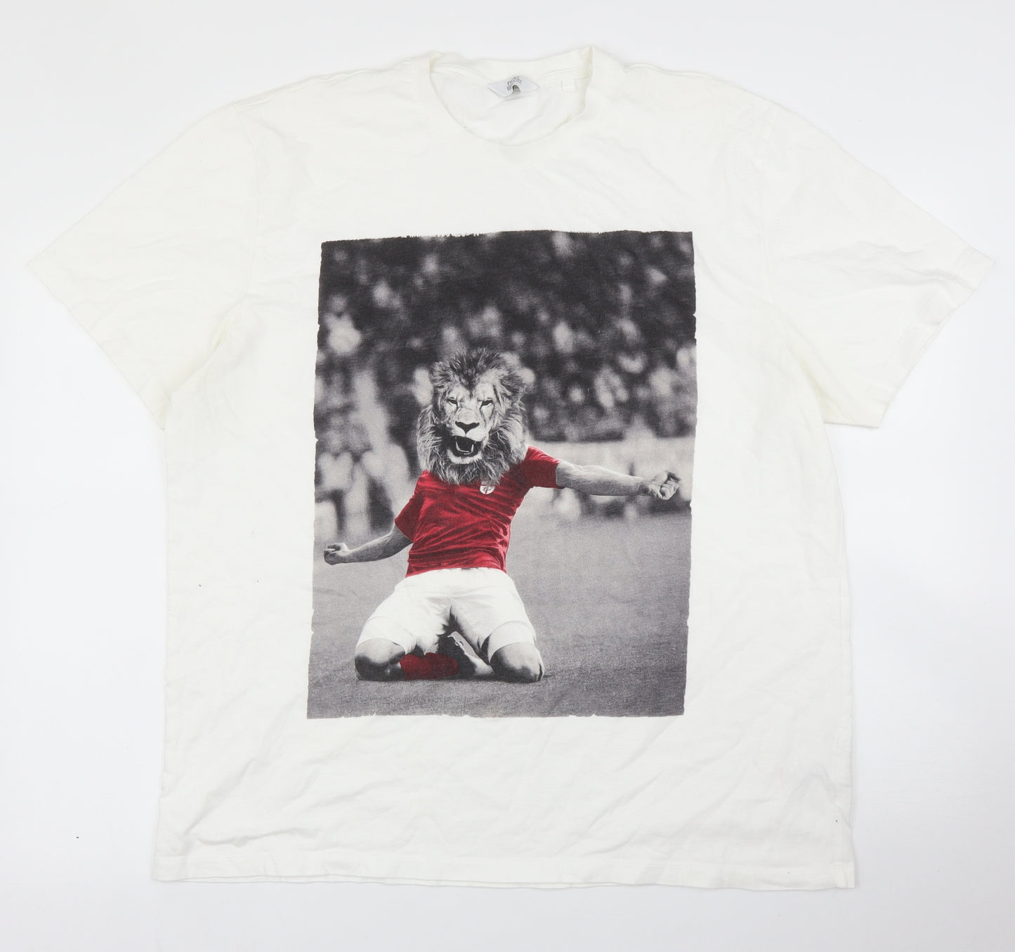 NEXT Mens White    T-Shirt Size 2XL