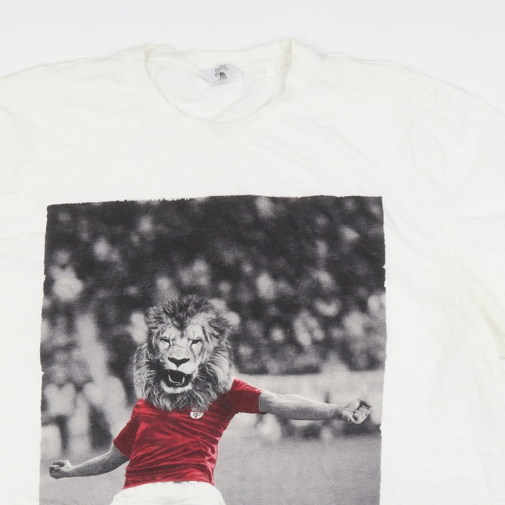 NEXT Mens White    T-Shirt Size 2XL