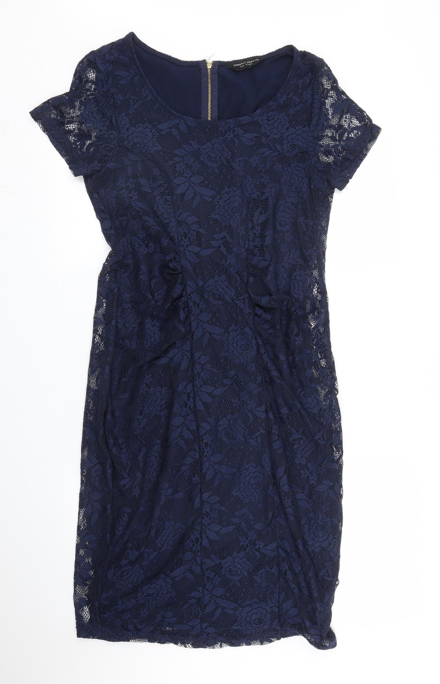 Dorothy Perkins Womens Blue Floral  Sheath  Size 14