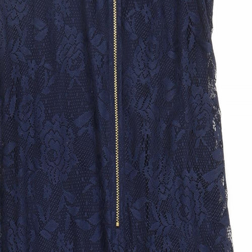 Dorothy Perkins Womens Blue Floral  Sheath  Size 14