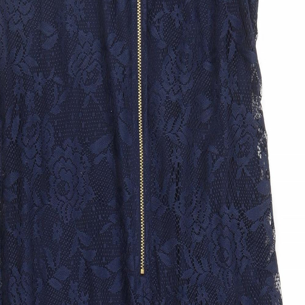 Dorothy Perkins Womens Blue Floral  Sheath  Size 14