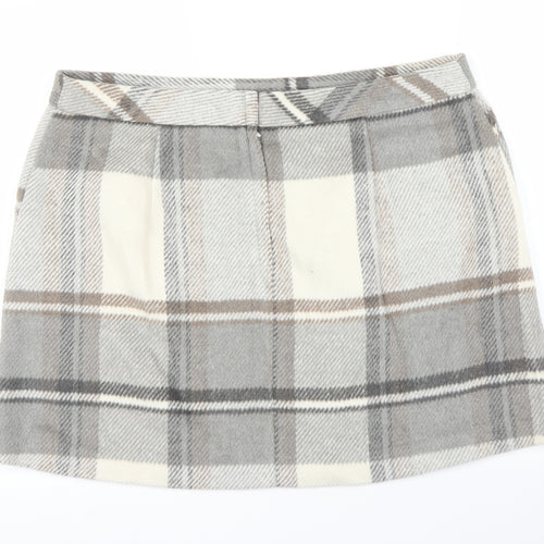 Primark Womens Beige Plaid  A-Line Skirt Size 20