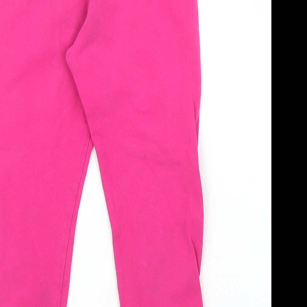 M&S Girls Pink   Carrot Trousers Size 3 Years
