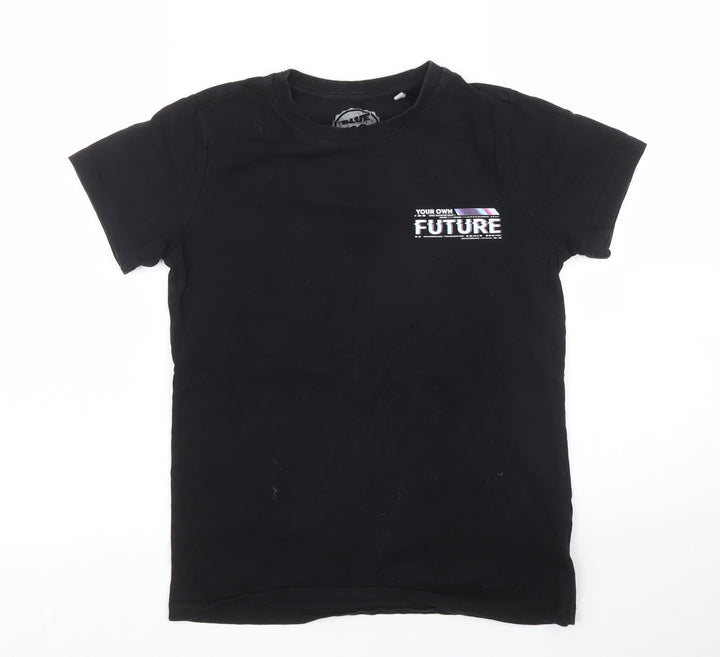 Debenhams Boys Black Basic T-Shirt Size 10 Years