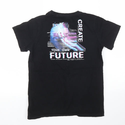 Debenhams Boys Black   Basic T-Shirt Size 10 Years