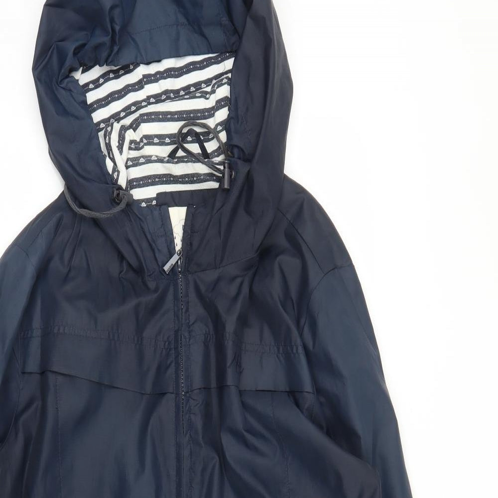 Debenhams Womens Blue   Rain Coat Coat Size 14