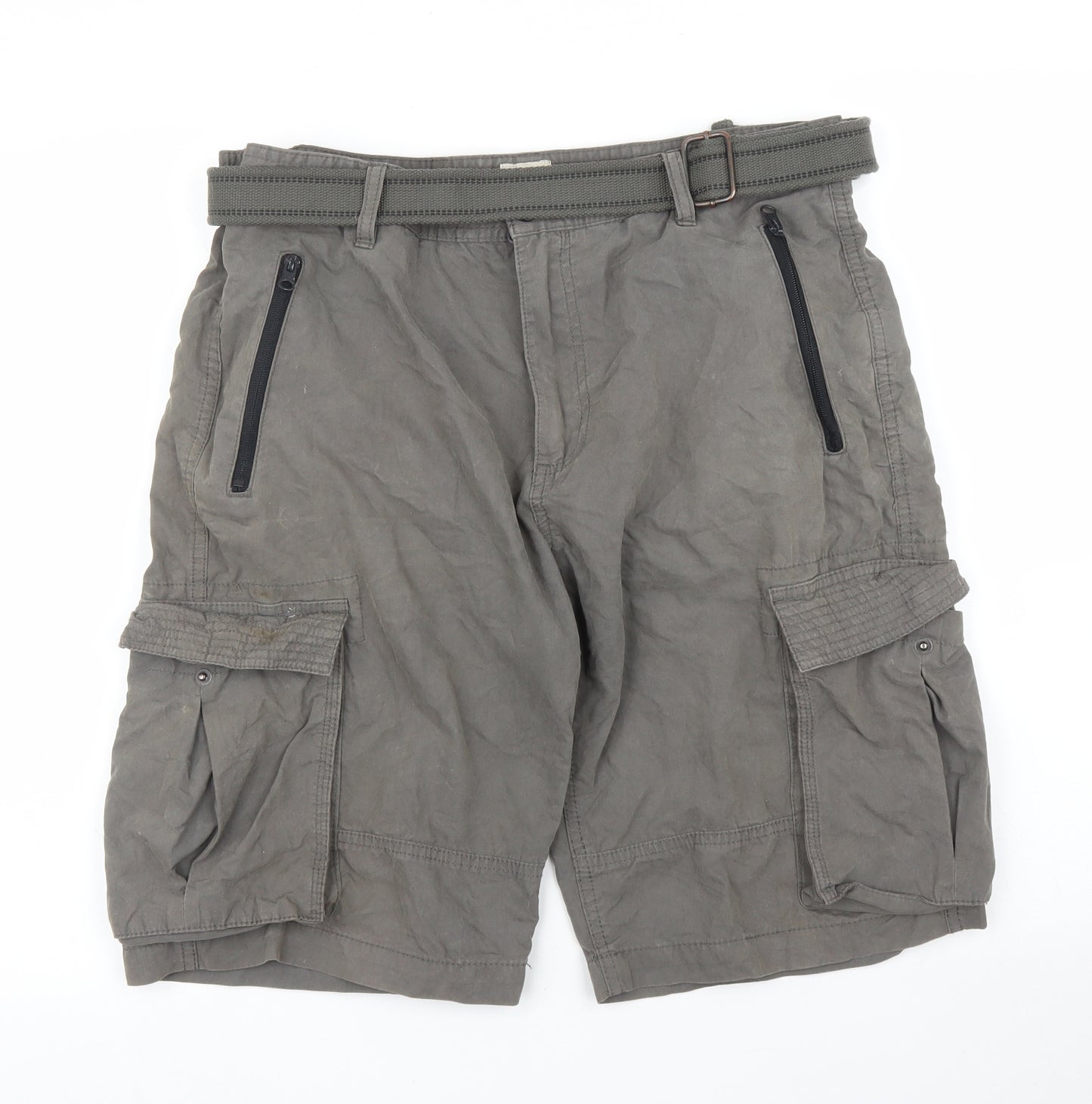 Matalan Mens Green   Cargo Shorts Size 34 in
