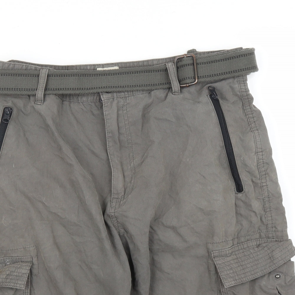 Matalan Mens Green   Cargo Shorts Size 34 in