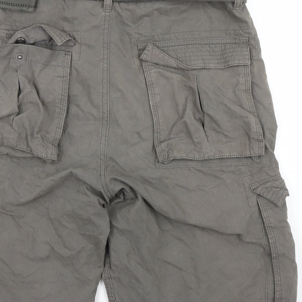 Matalan Mens Green   Cargo Shorts Size 34 in
