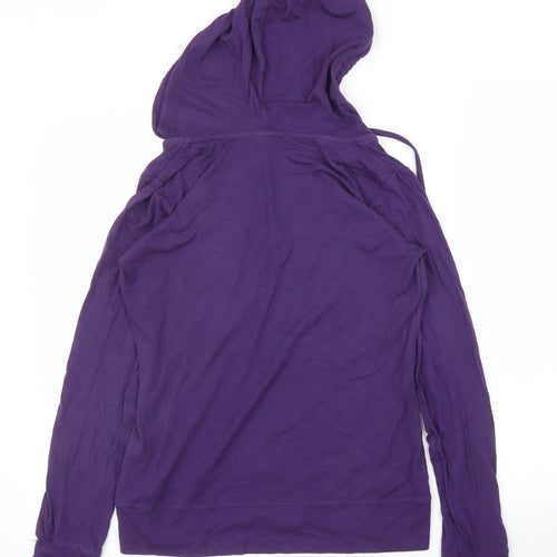 Elle Sport Womens Purple   Pullover Hoodie Size M