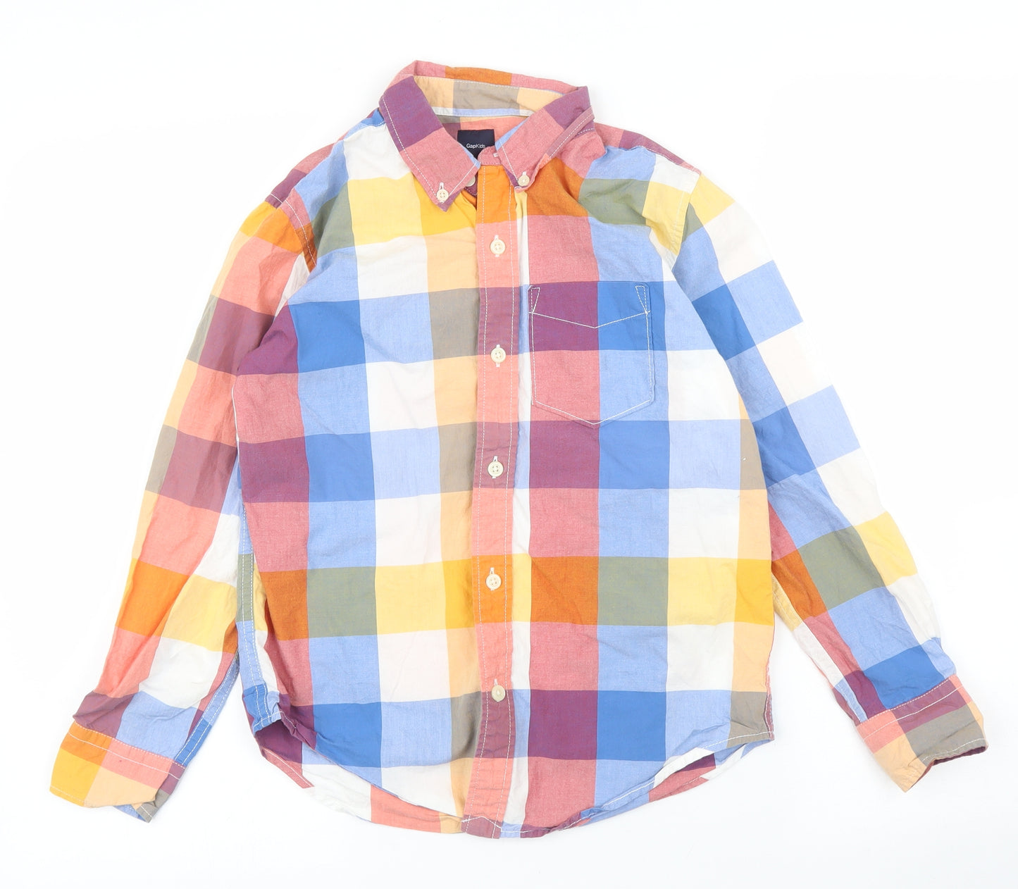 Gap Boys Multicoloured Check  Basic Button-Up Size 10 Years