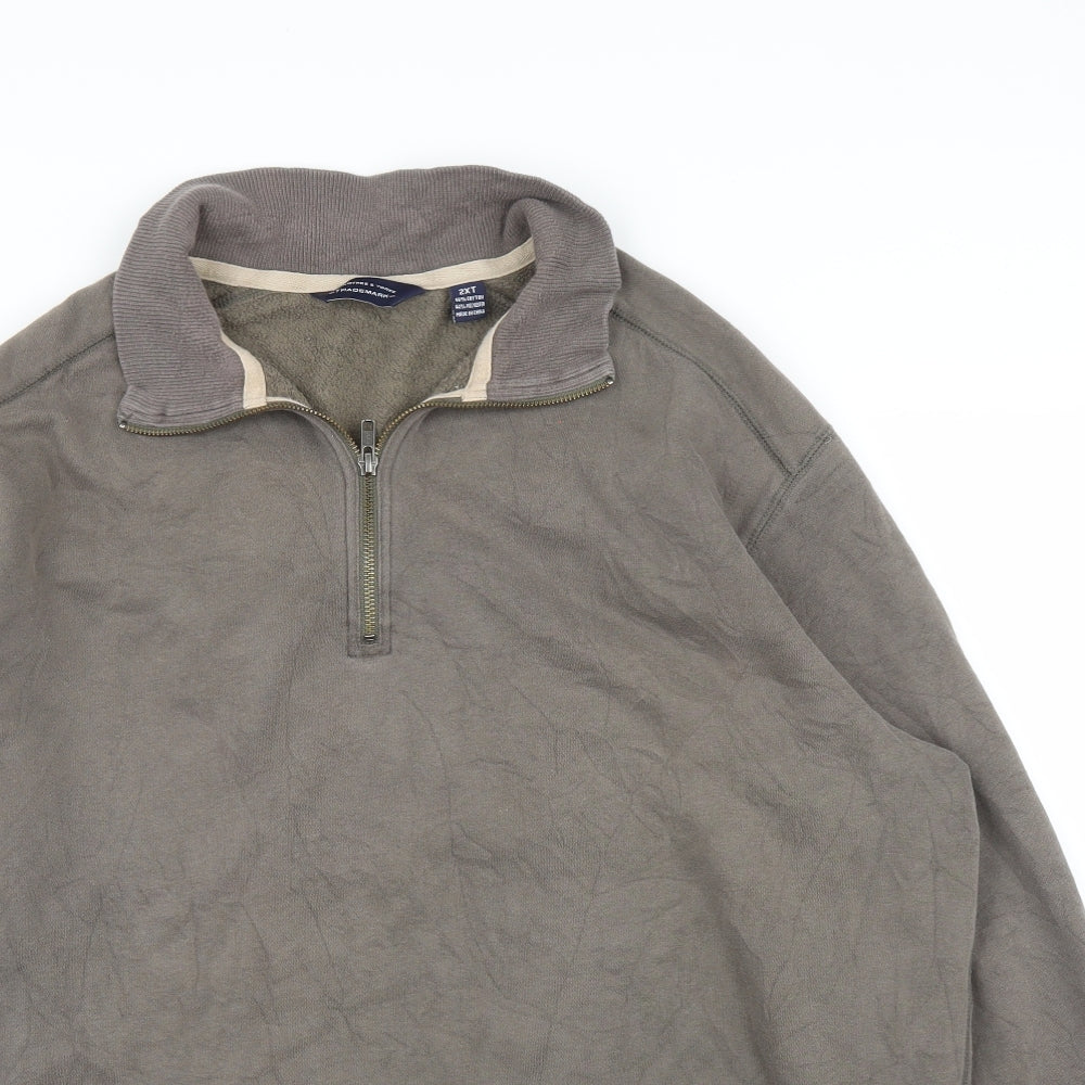 Roundtree & Yorke Mens Brown   Pullover Jumper Size 2XL