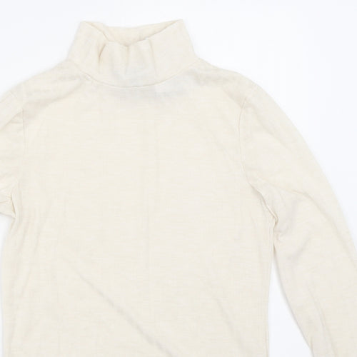 Topshop Womens Ivory   Basic T-Shirt Size 8