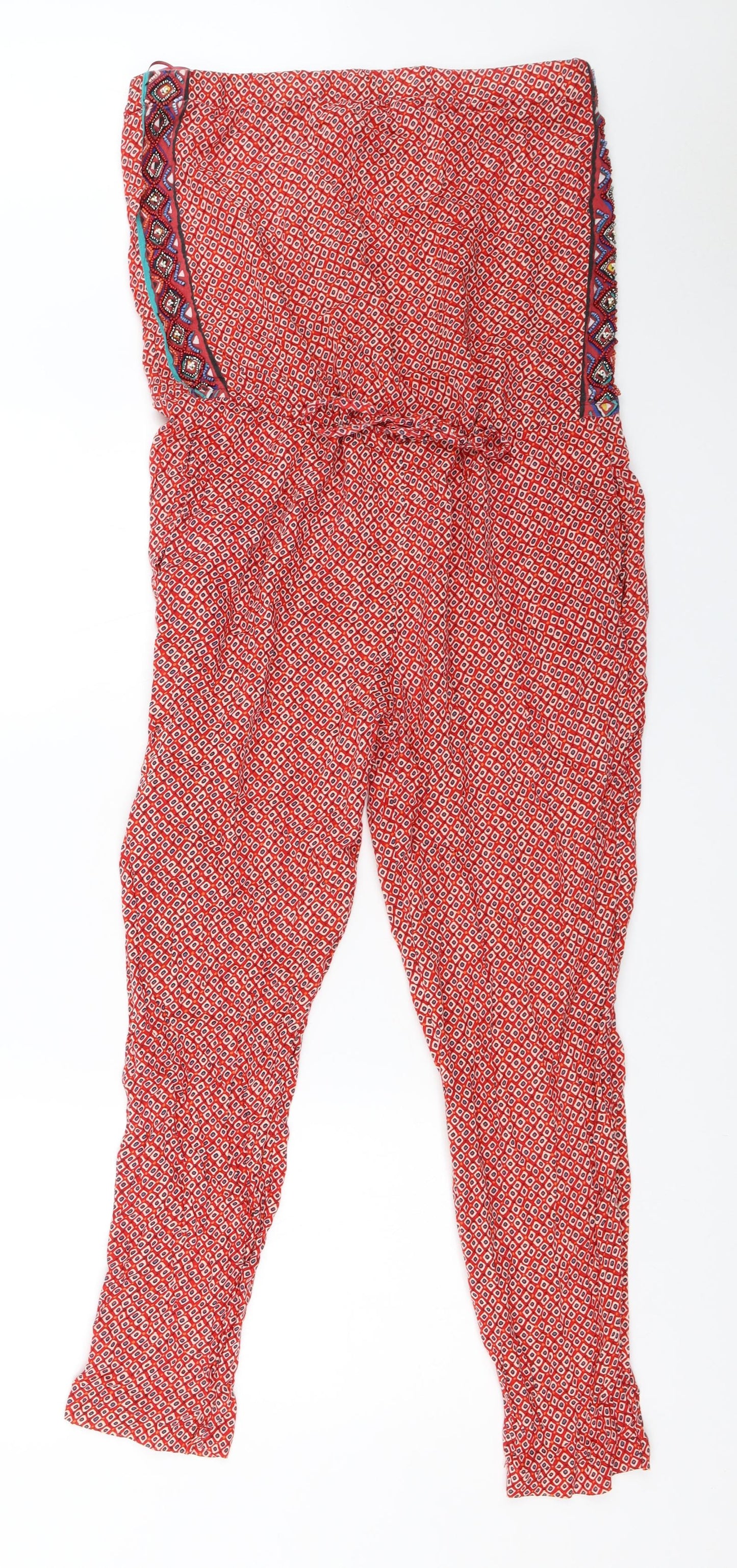 Zara Womens Red   Jumpsuit One-Piece Size S