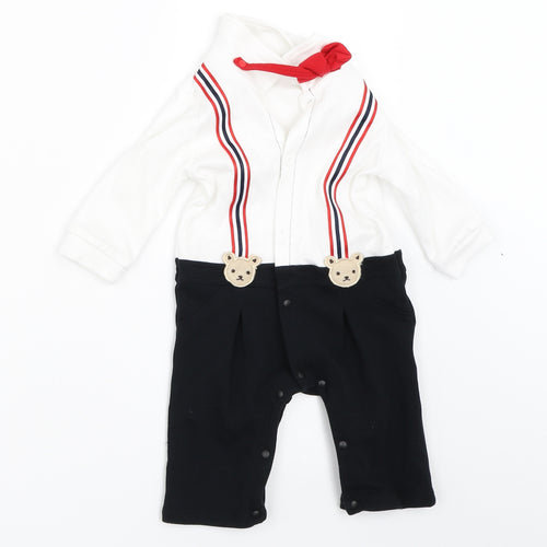 Preworn Boys White   Trousers One-Piece Size 3-6 Months