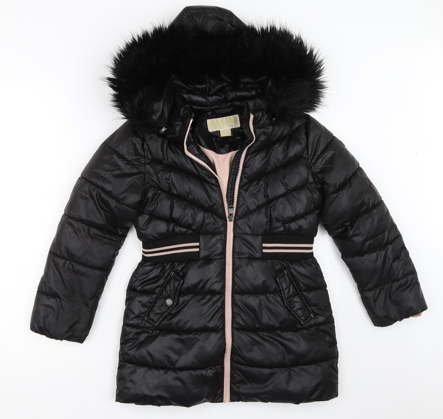 Michael Kors Girls Black   Parka Coat Size 6 Years