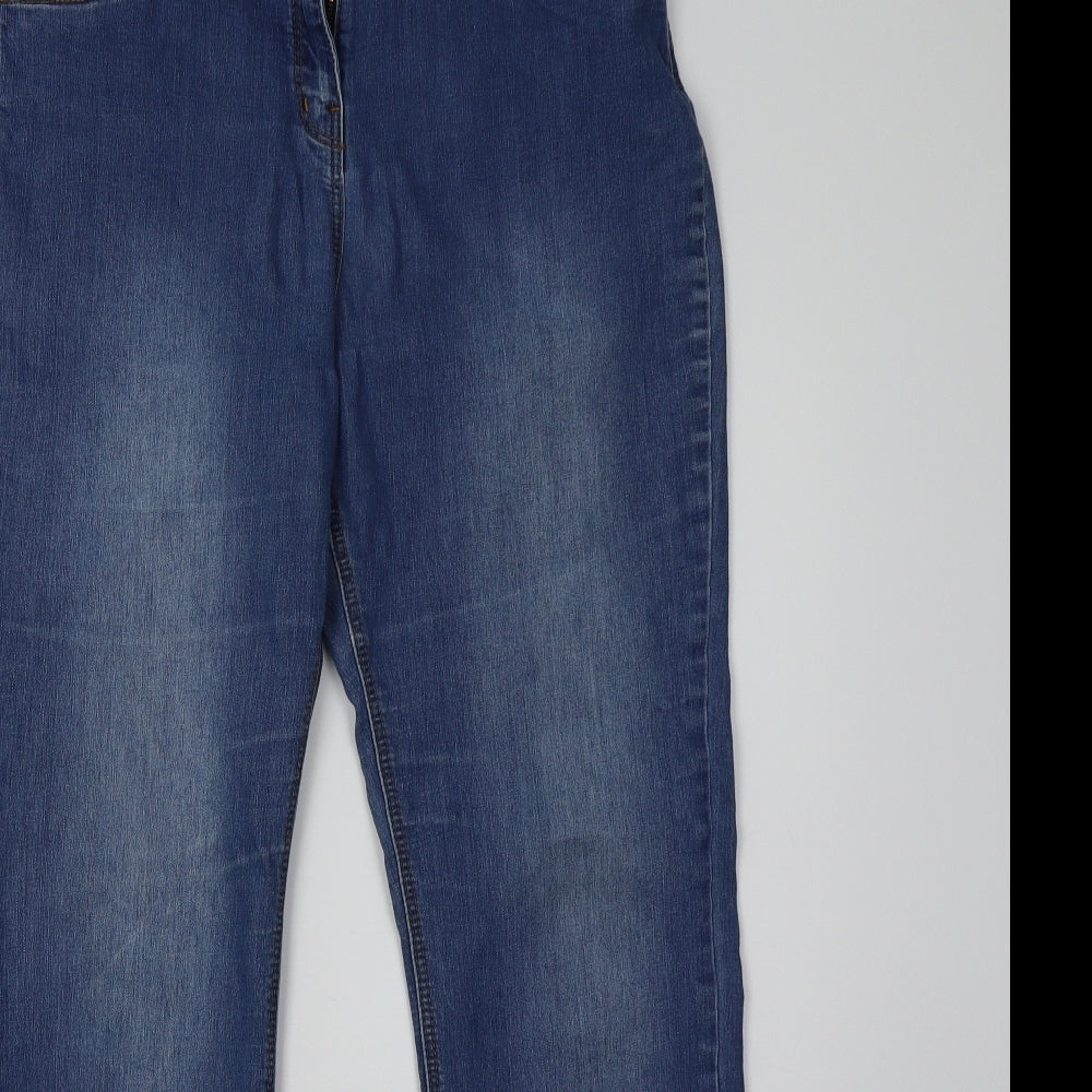 George Womens Blue   Straight Jeans Size 16 L33 in